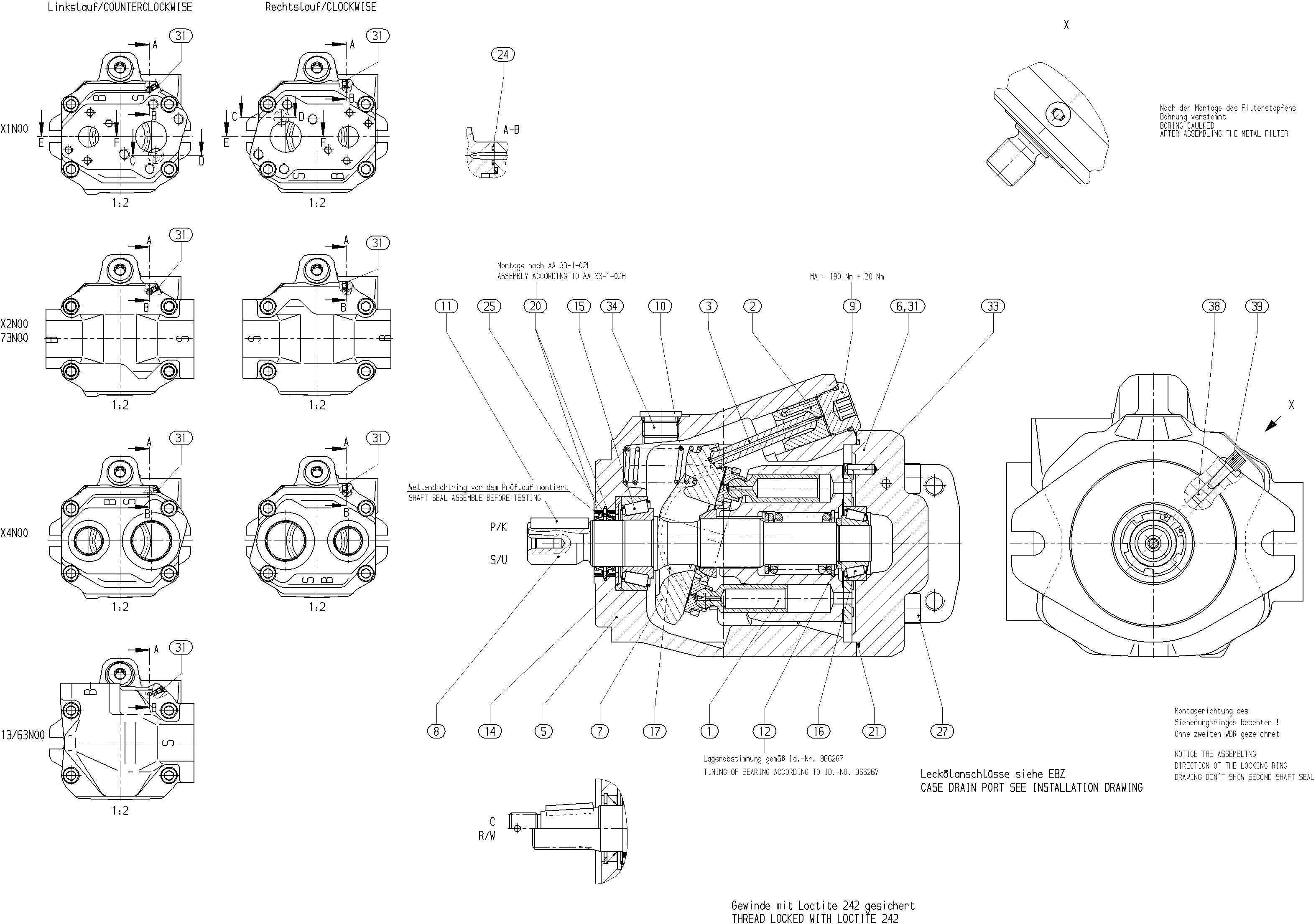G A10V O 45 OV /52R-VUC12N00 -S1349 — Drawing