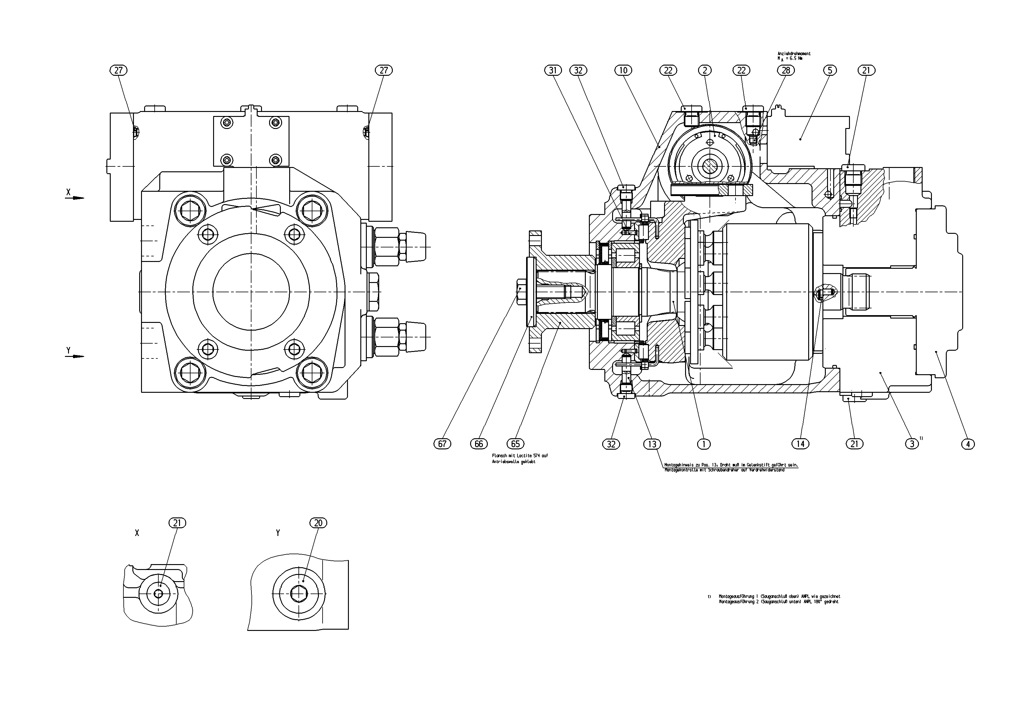 A4VTG71HW/32R-NLD10F041S — Drawing