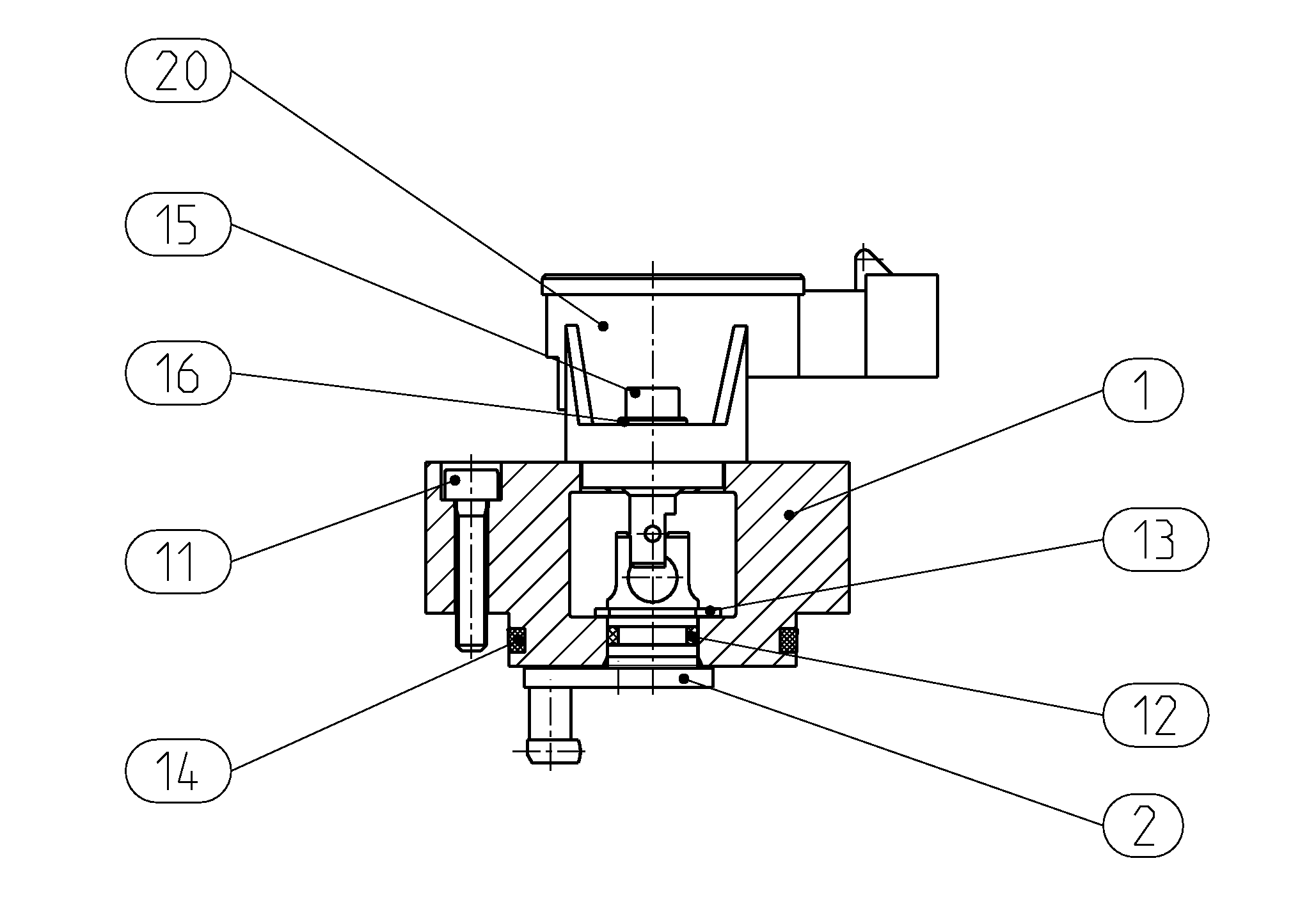 SWIVEL ANGLE SENSOR — Drawing