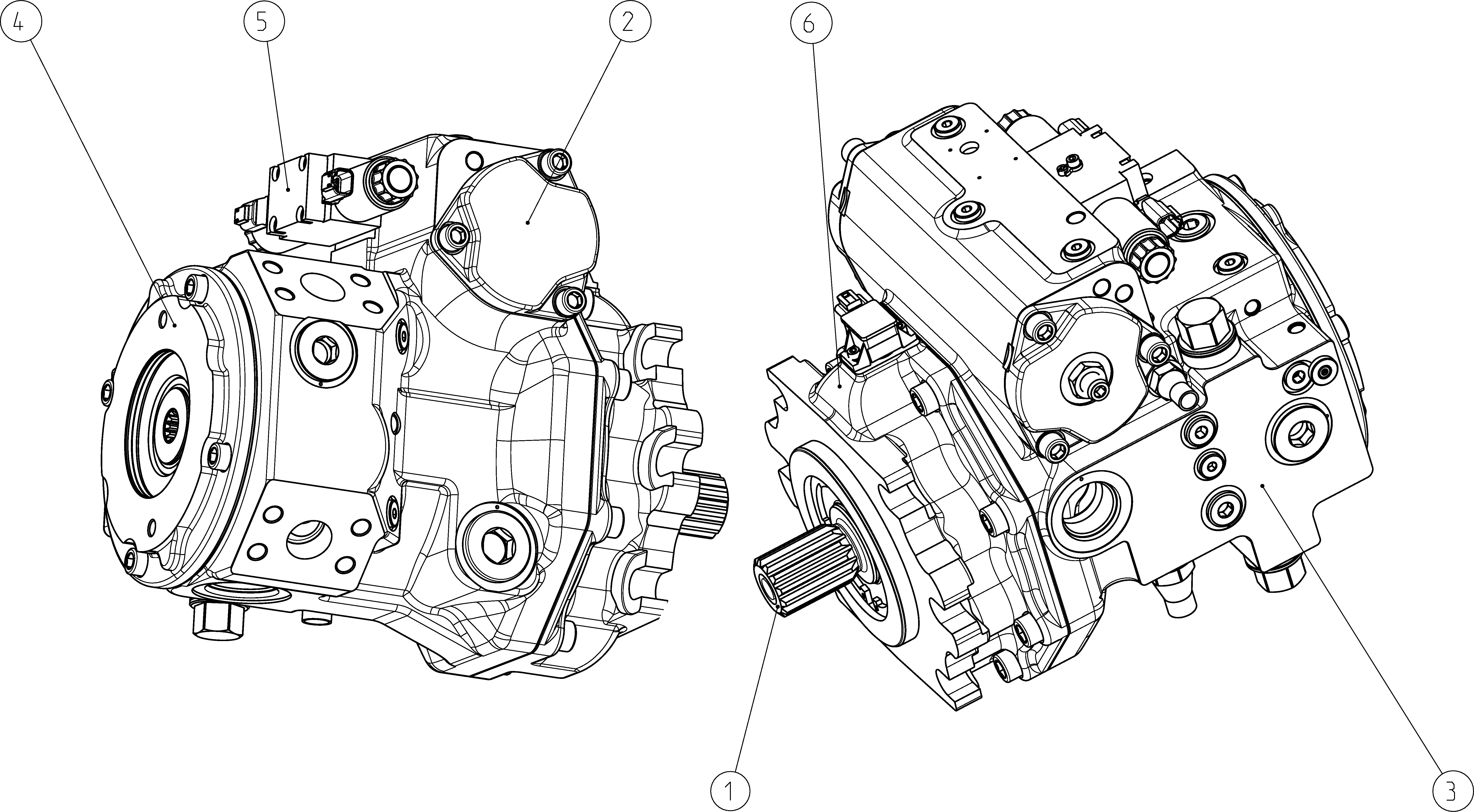 AXIAL-PISTON PUMP — Drawing