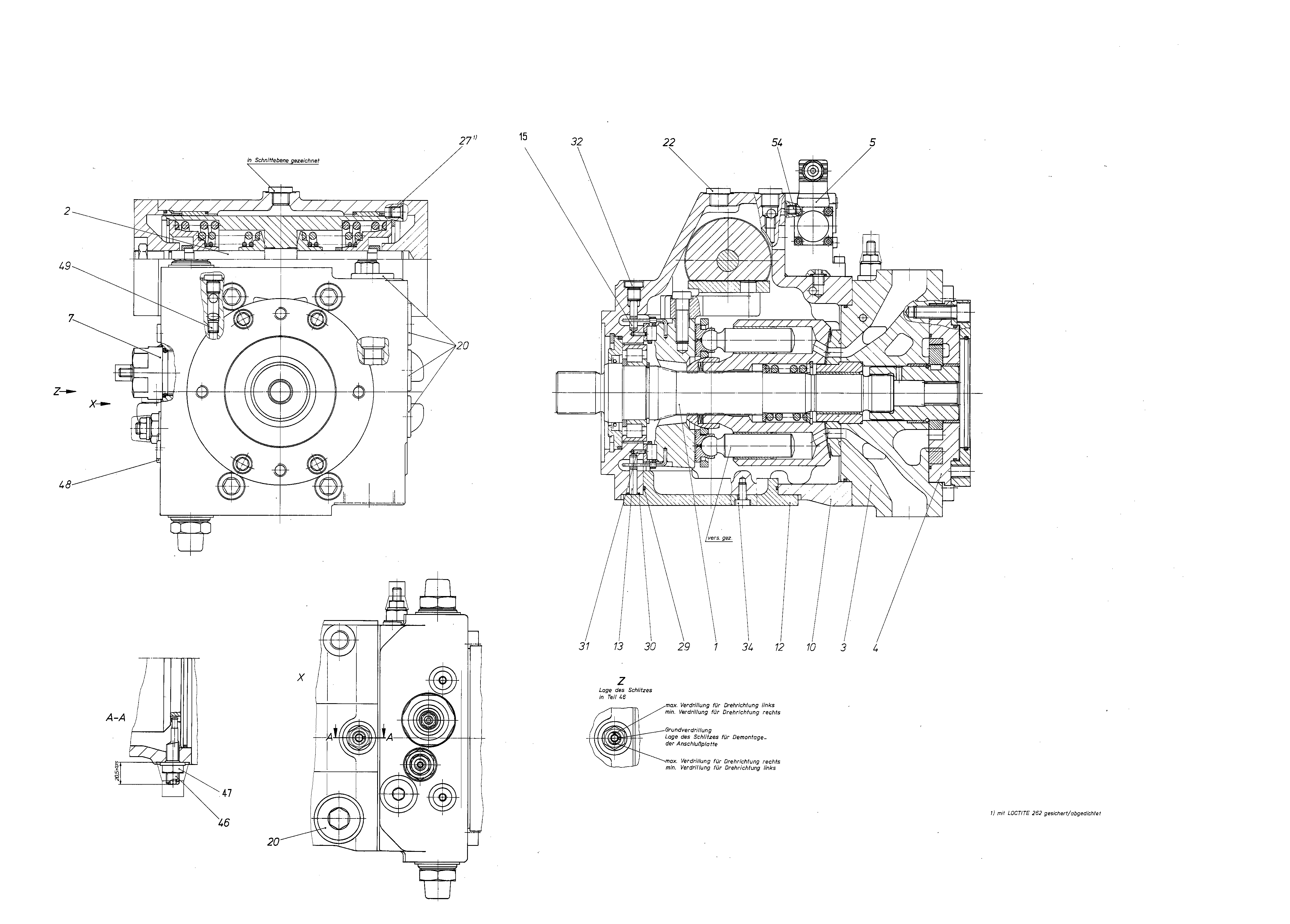 A4VG125DA2D6/31L-NZF02F071S — Drawing