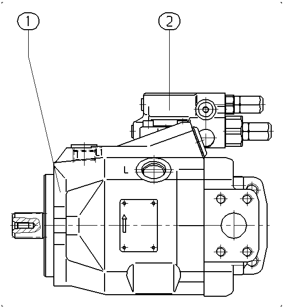 A A10V O 45 DR /52L-PSC62N00 — Drawing