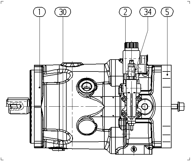AXIAL-PISTON PUMP — Drawing