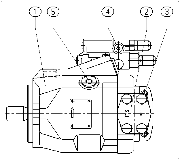 AL A10V O 45 DRG /52L-PSC12N00 -SO702 — Drawing