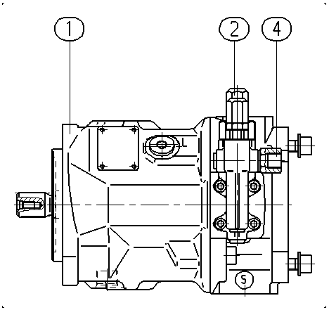 A A10V O 28 DFR1/31R-PSC12K01 -SO379 — Drawing