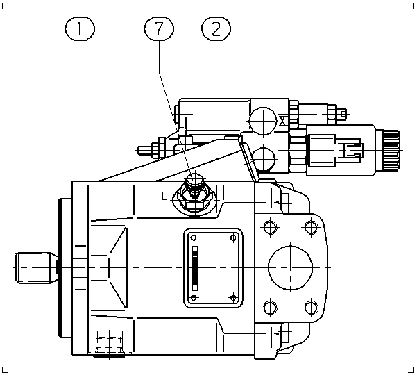 AXIAL-PISTON PUMP — Drawing