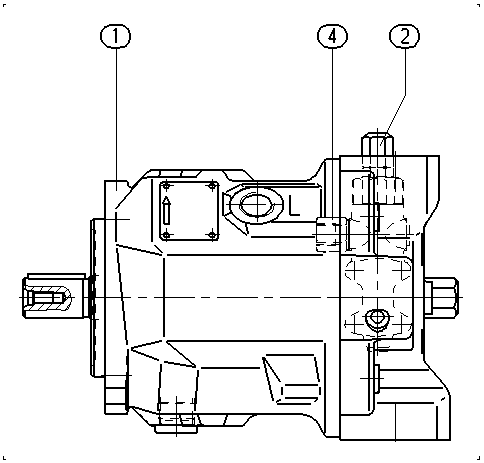 A A10VSO 45 DFR1/31L-PPA12N00 -SO 32 — Drawing