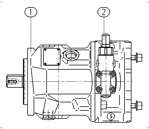 A AA10VSO 45 DR1 /31R-PKC62K01 -SO275 — Drawing