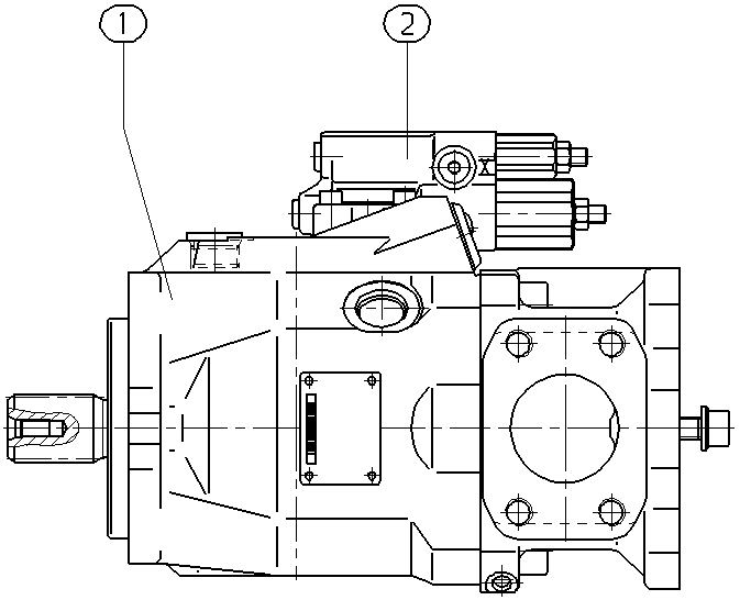 AXIAL-PISTON PUMP — Drawing