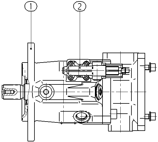 A A10V O 60 DFR1/52L-VSR12K52 — Drawing