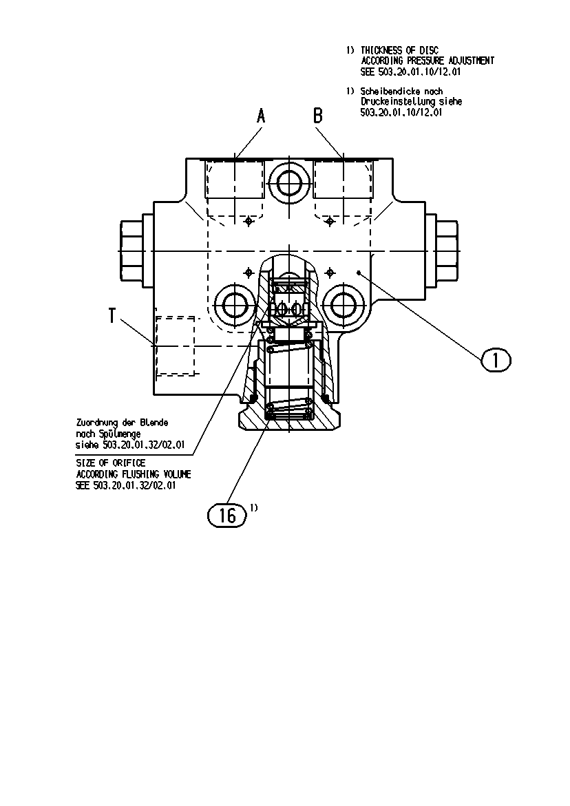 FLUSH/BOOST PRESSURE VALVE — Drawing