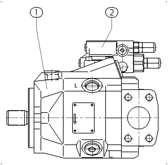 A A10V O 45 DR /52R-VSC62N00 -SO710 — Drawing