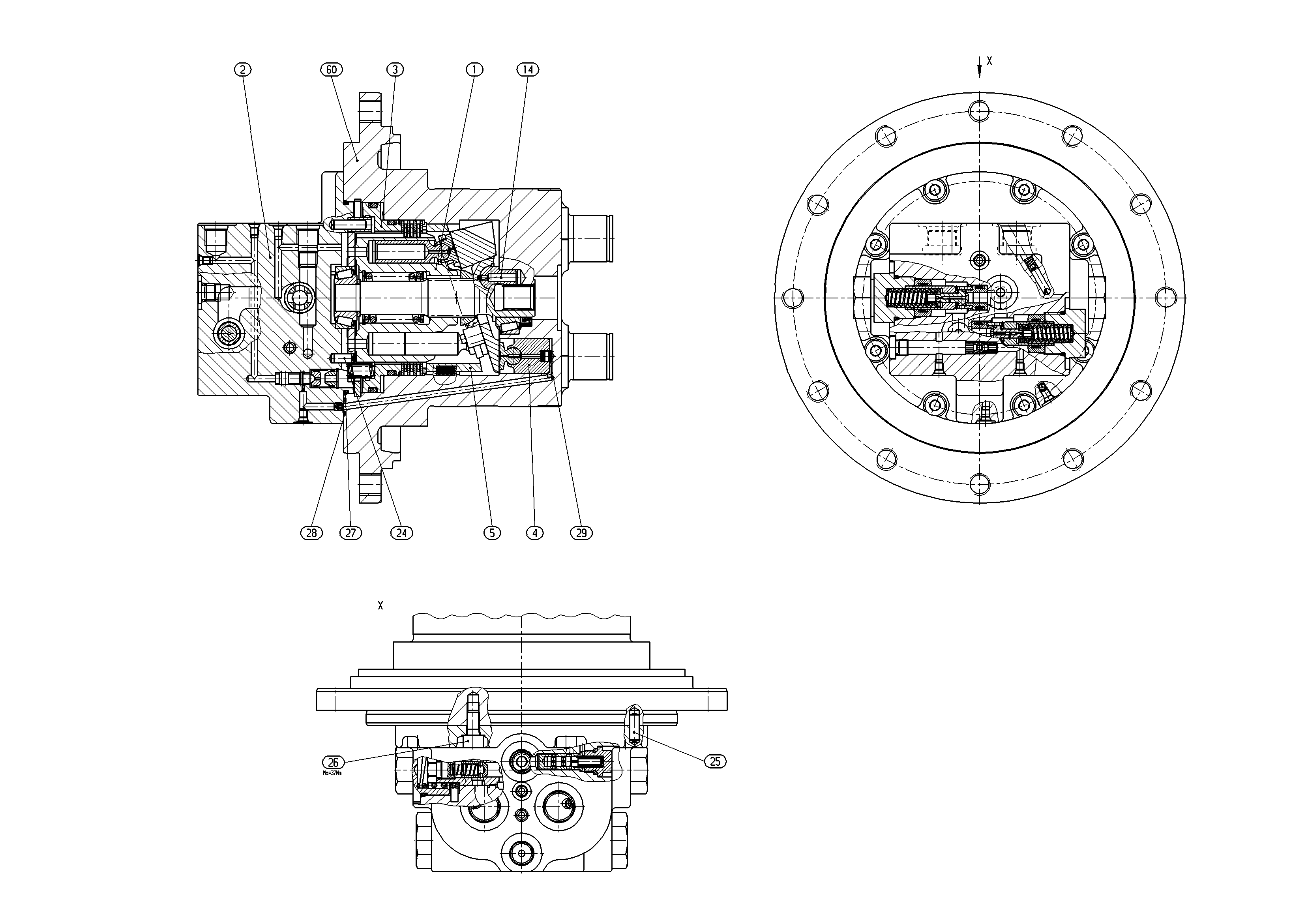 A10VT28HZ/10W158-NN81B030 — Drawing