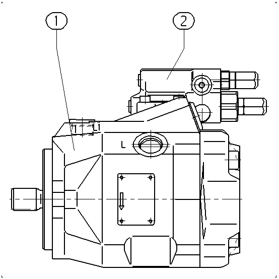 A A10V O 45 DR /52R-PUC61N00 — Drawing