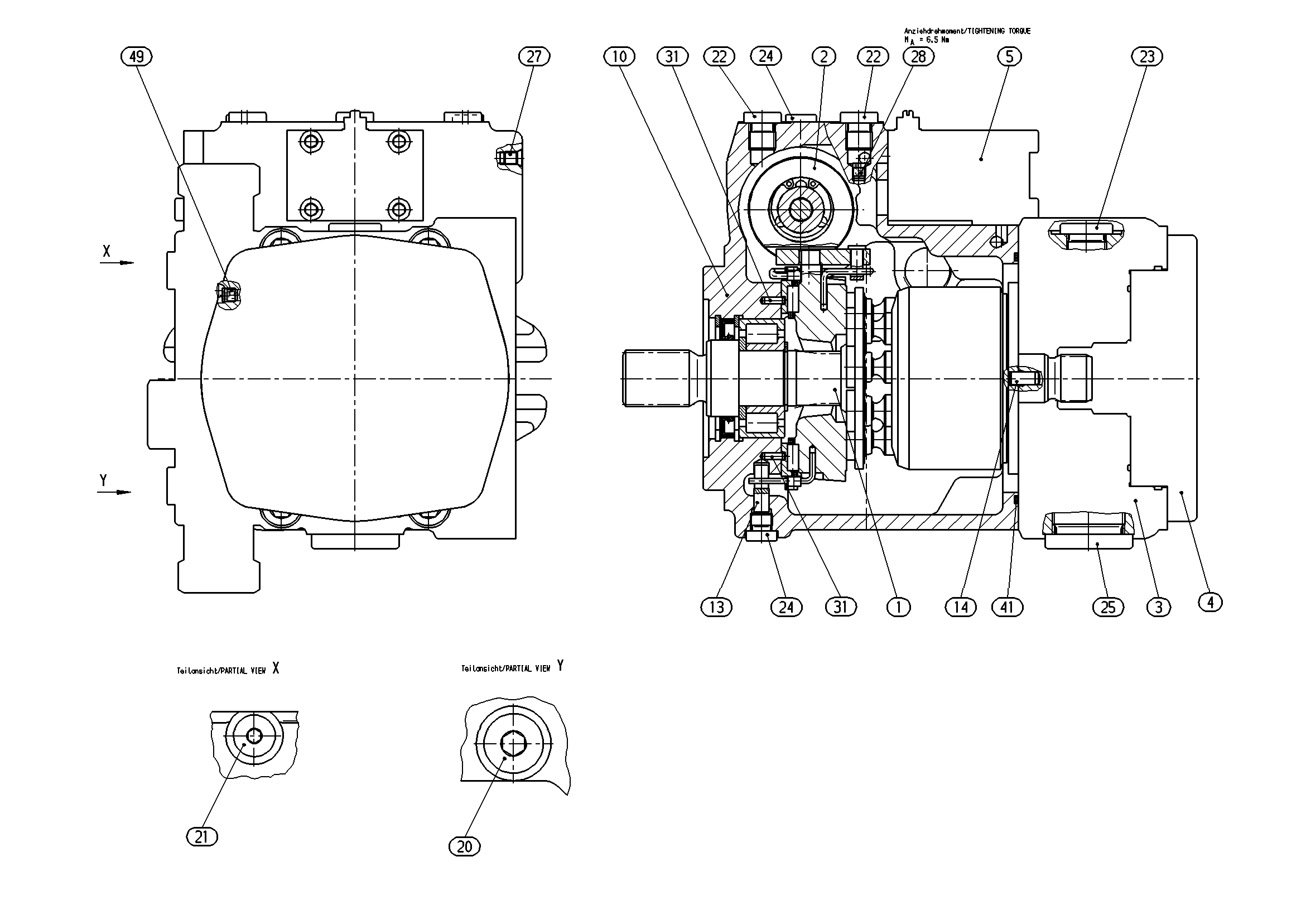 A10VG28HW1/10R-NSC10K014E-S — Drawing