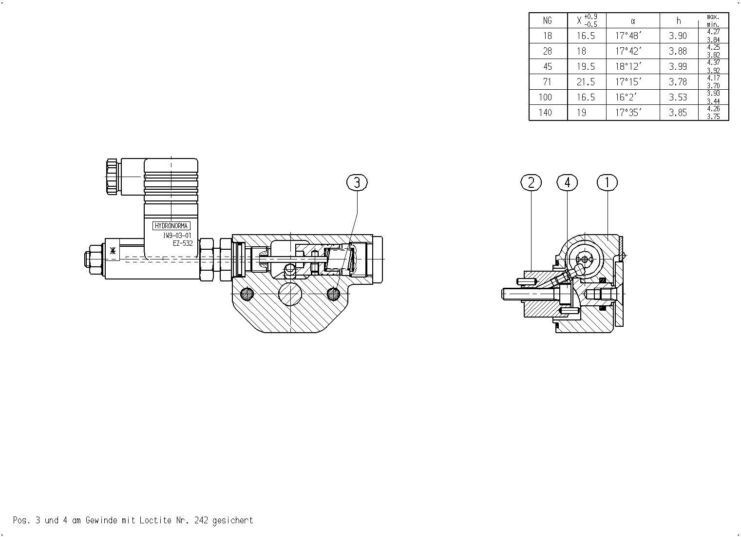 INDUCTIVE POS.TRANSDUCER — Drawing