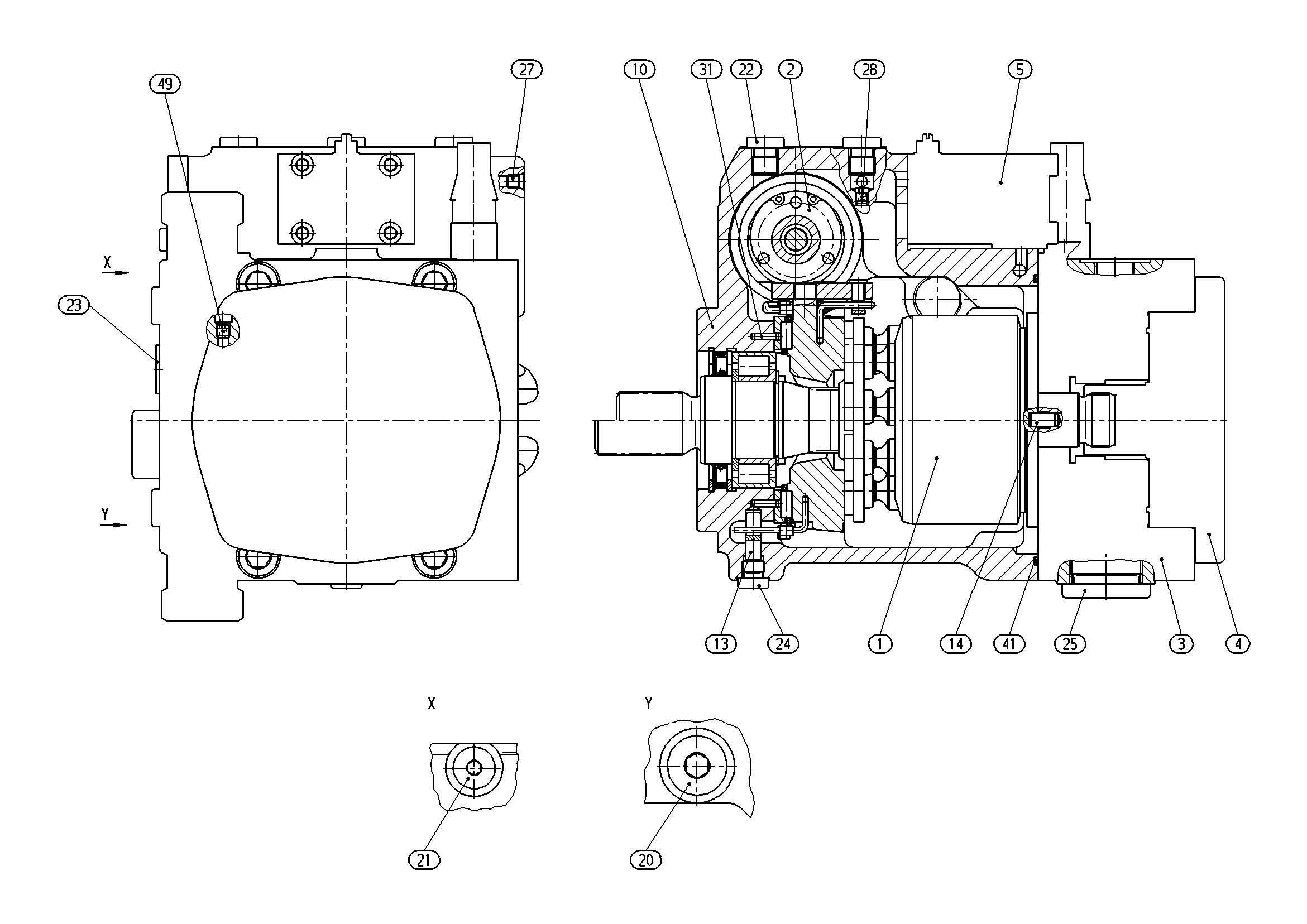 A10VG45EP4D1/10L-NSC10N003EP — Drawing