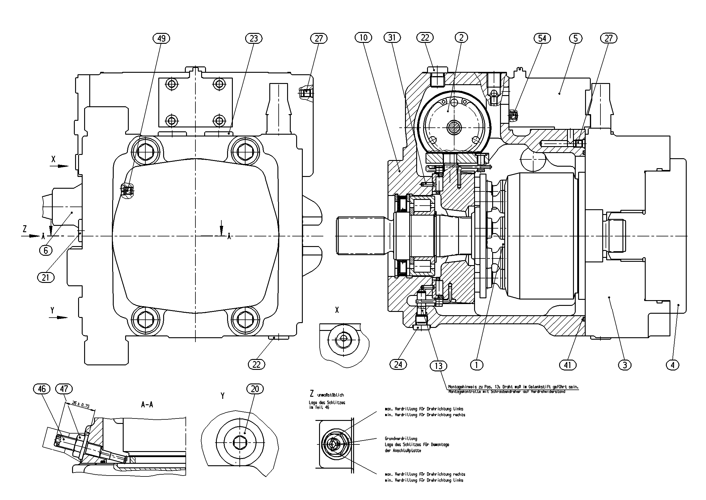 A10VG63DA2D2/10R-NSC10F075SH-S — Drawing