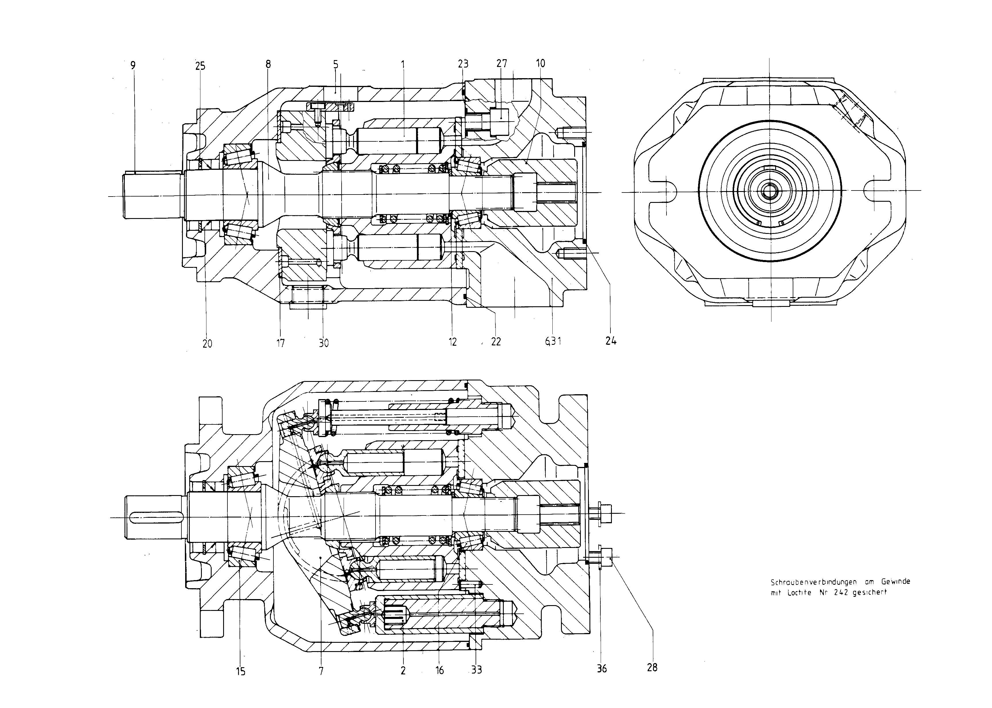 G A10VSO100 DFE /31R-VPA12K01 LR — Drawing
