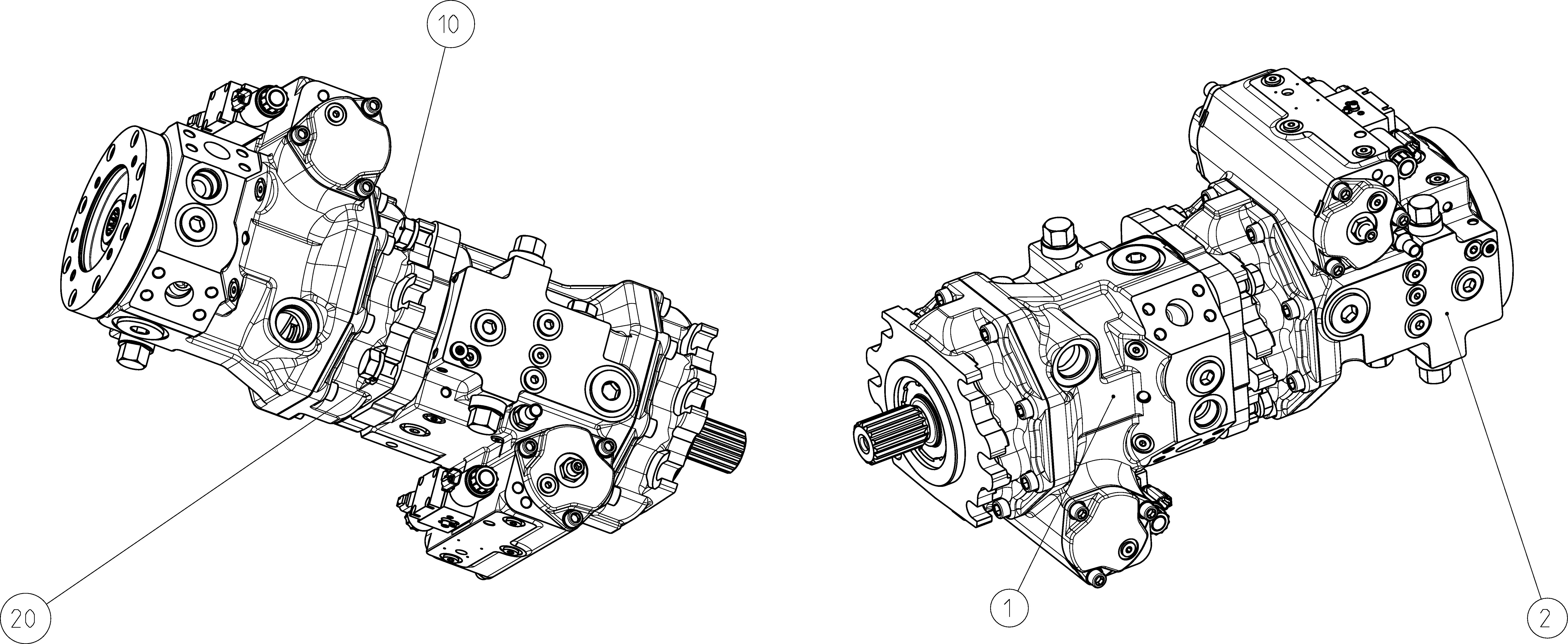 A4VG145EP2DP0T0/40+A4VG145EP2DP0T0/40 — Drawing