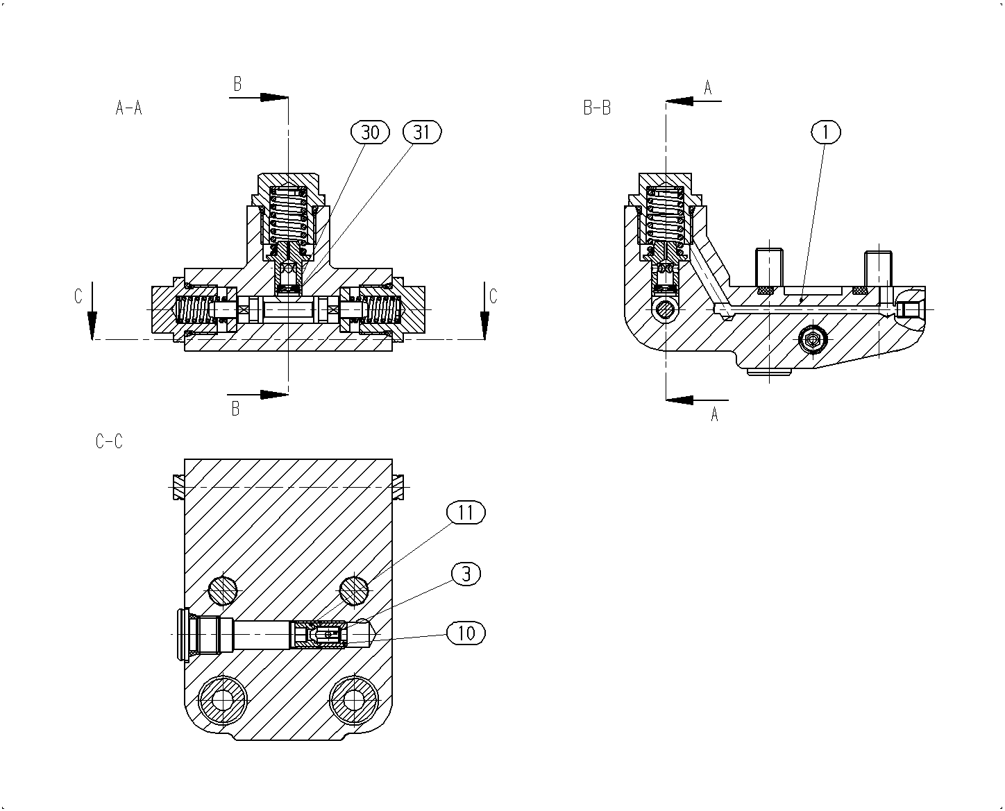 FLUSH/BOOST PRESSURE VALVE — Drawing