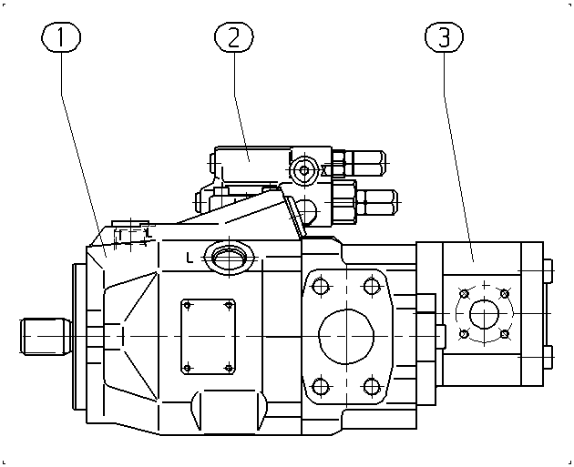 A A10V O 45 DFR1/52R-PSC12G30 — Drawing