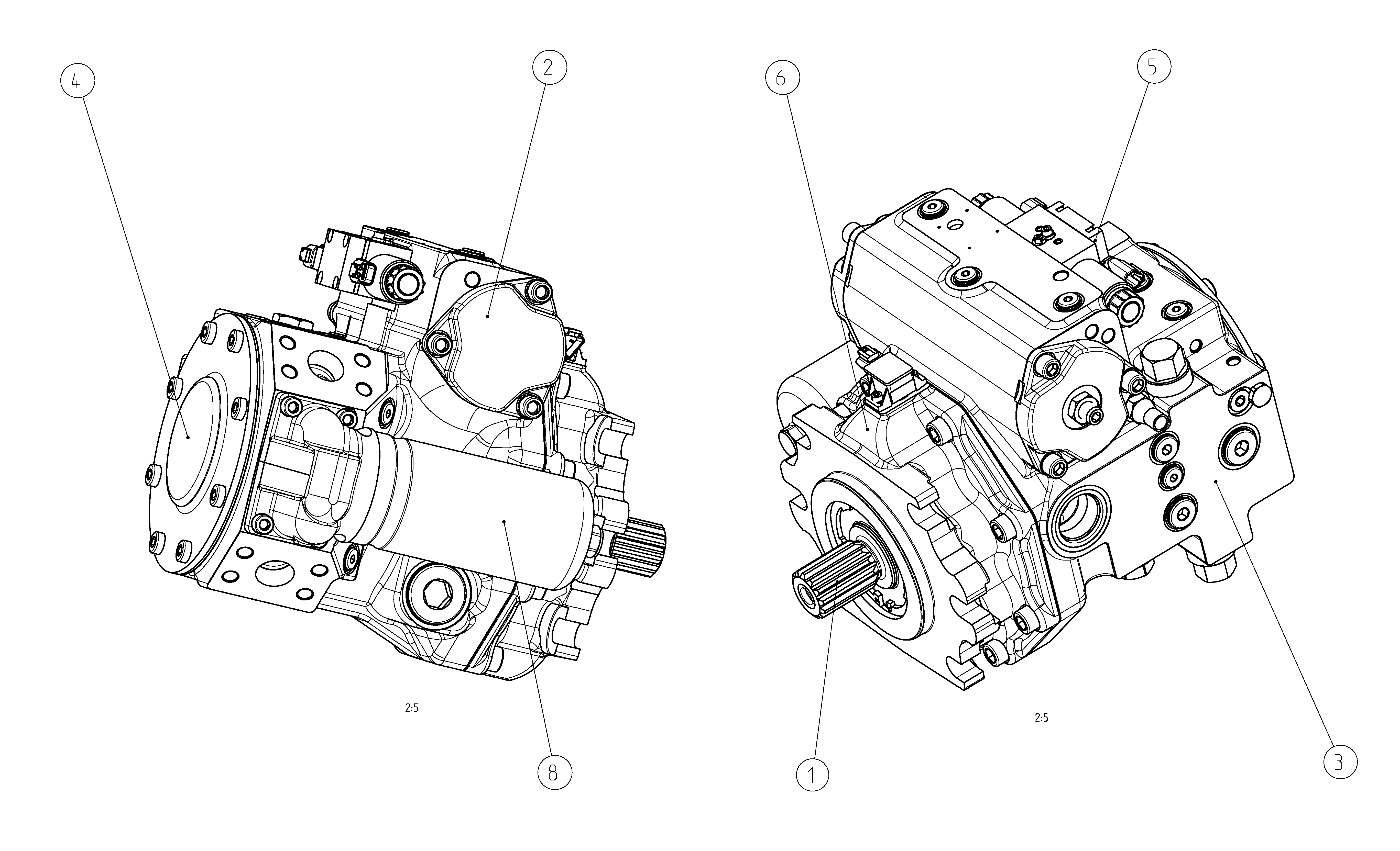AXIAL-PISTON PUMP — Drawing