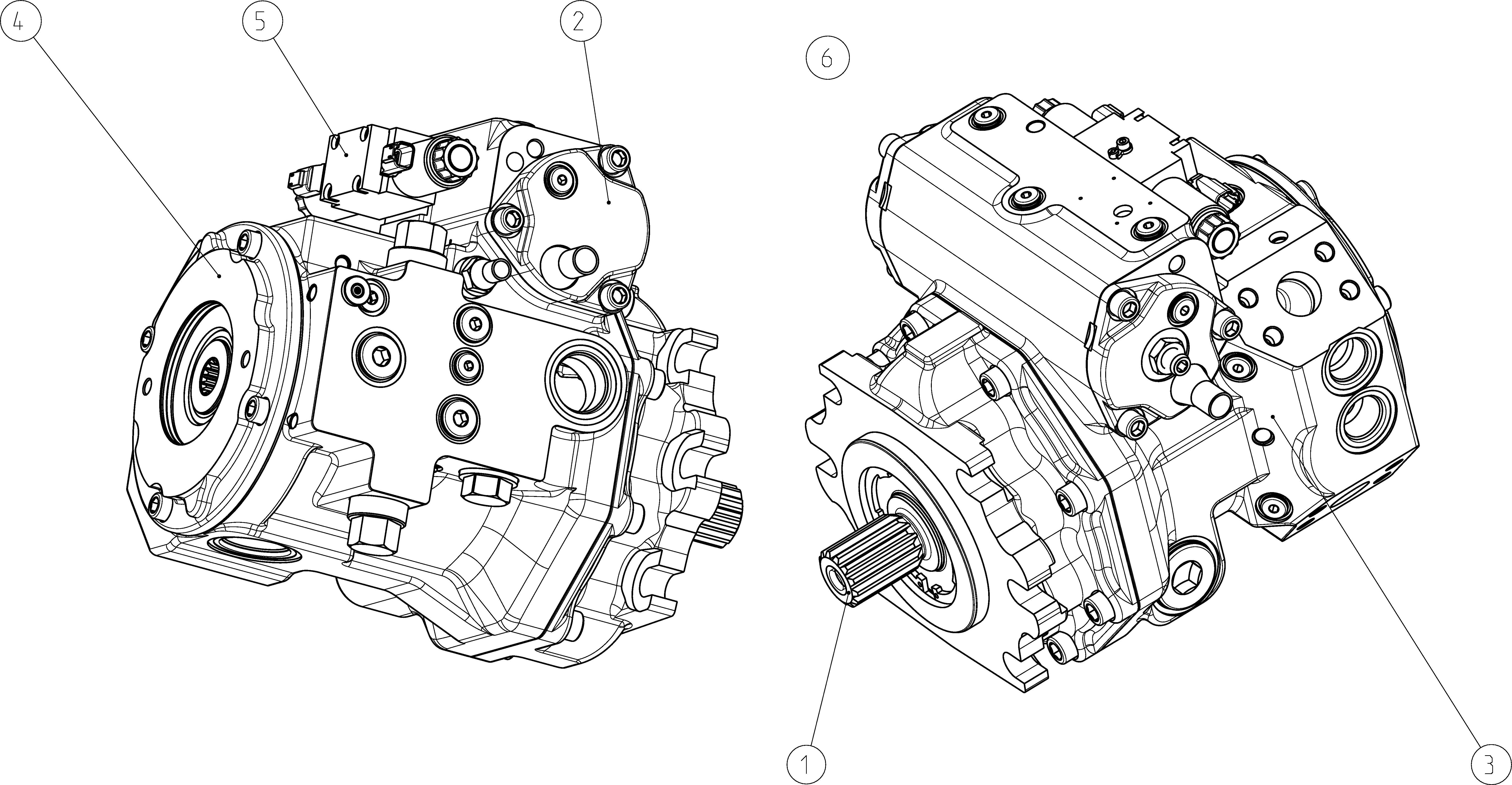 A4VG145EP2DP0B0/40MLND6T12FB2S5AD00-0 — Drawing