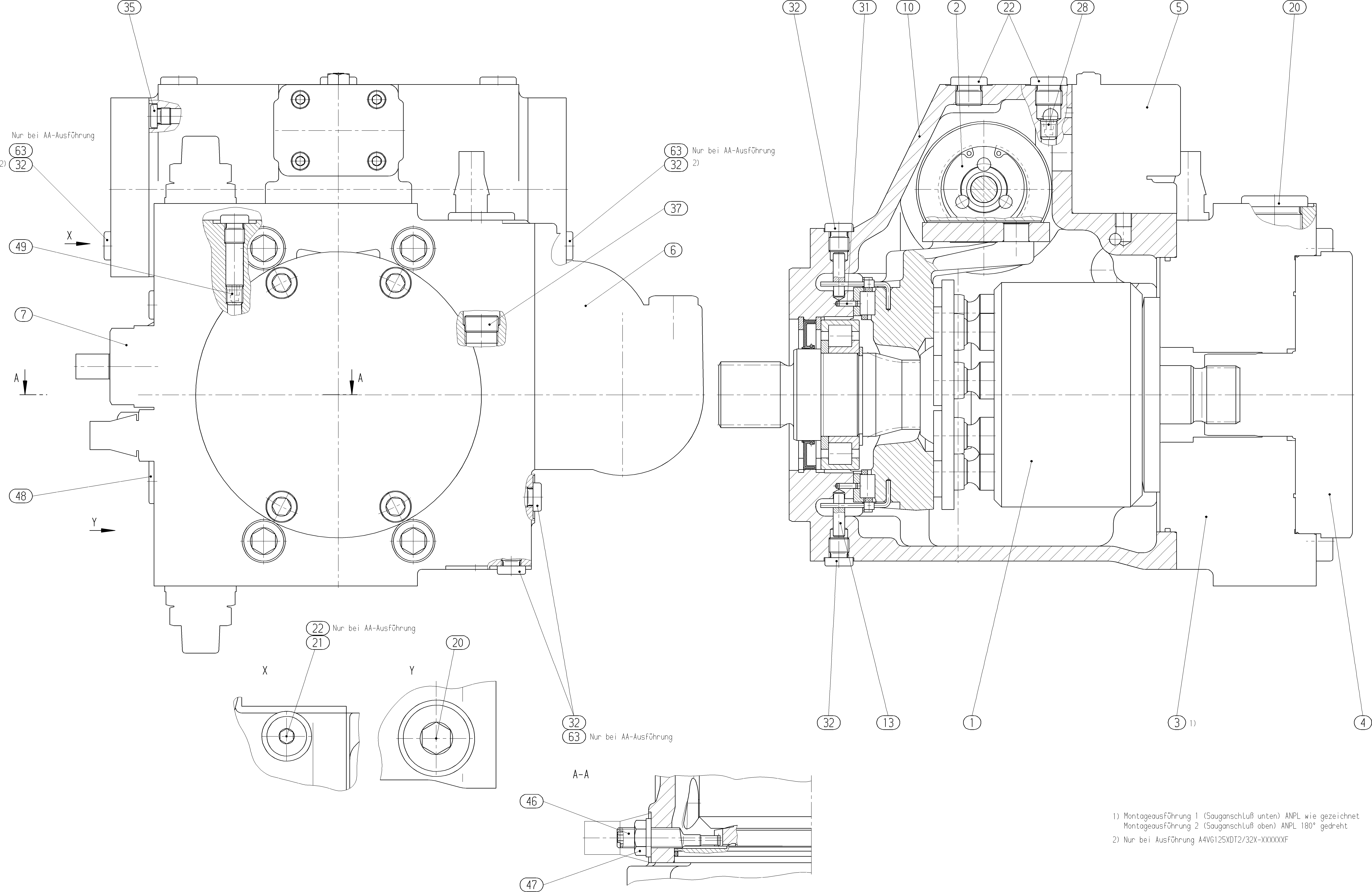 AXIAL-PISTON PUMP — Drawing