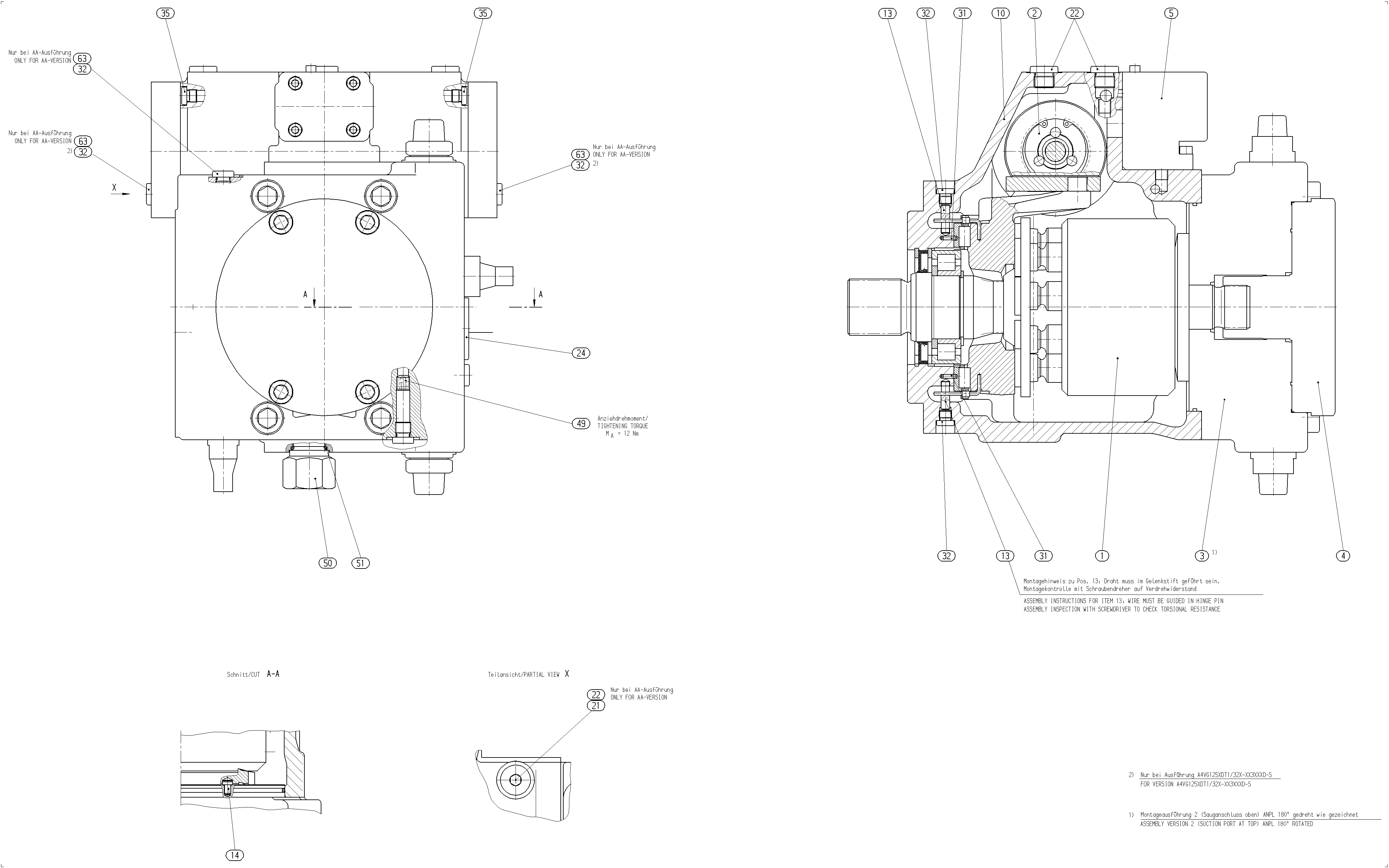 AA4VG125HDD1/32R-NXF63F001D-S — Drawing