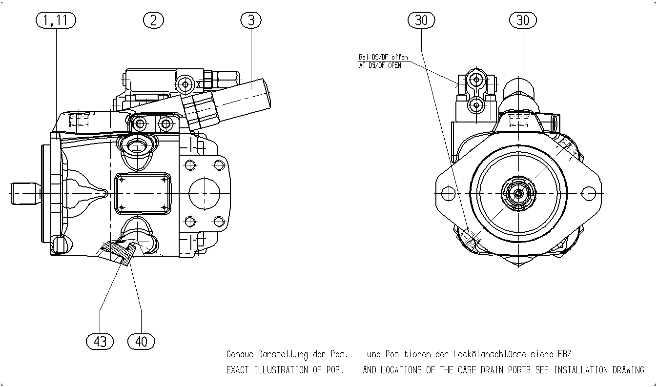 A A10V O 45LA9DS/53R-VUC64N00 -SO413 — Drawing