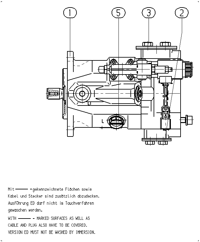 AL A10V O 45ED 71/52L-VWC12K68P — Drawing
