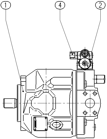 A A10VSO 45 DRG /31L-VSA12N00 — Drawing