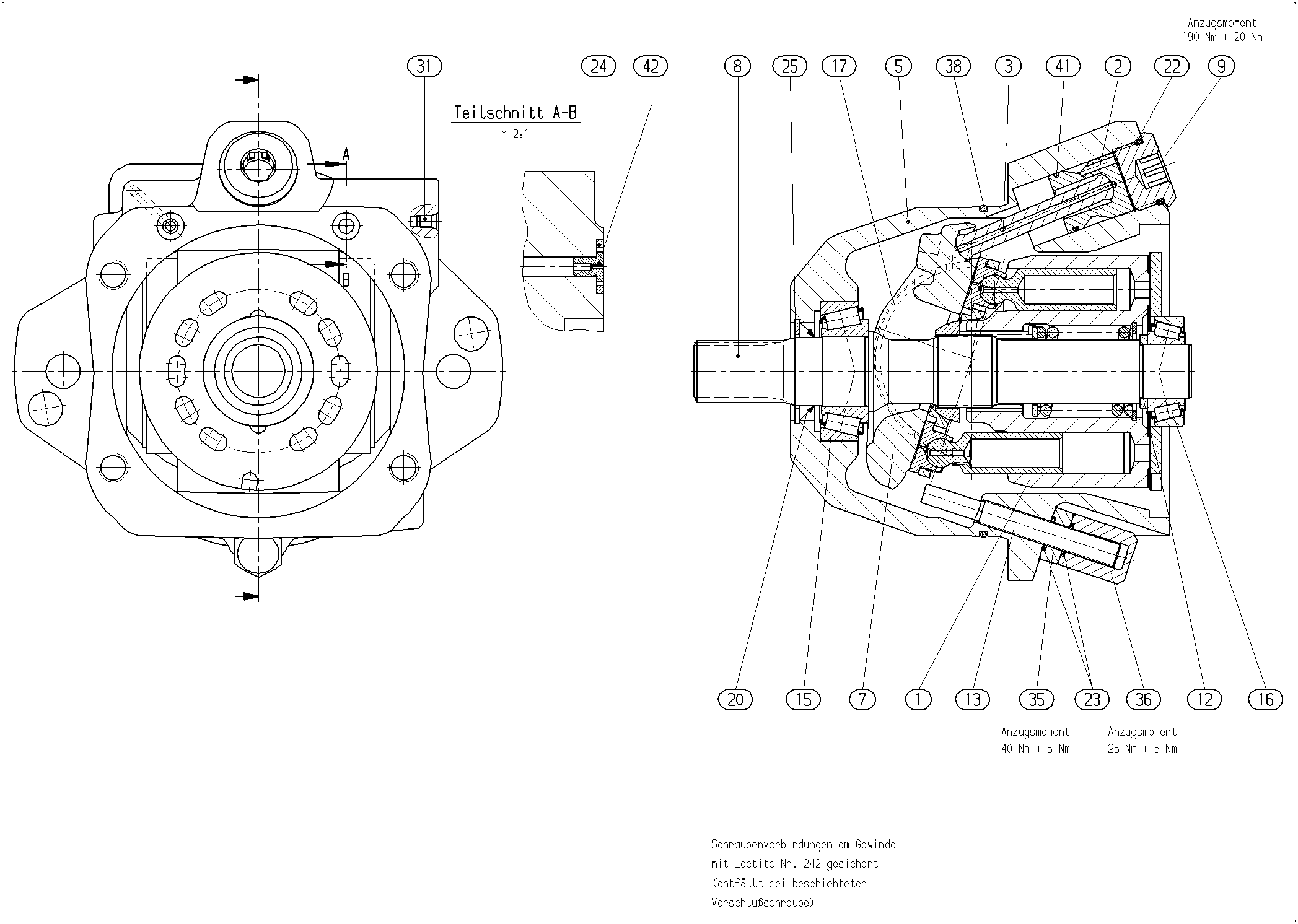 G A10VEC 45 OV /52XX-VRF — Drawing
