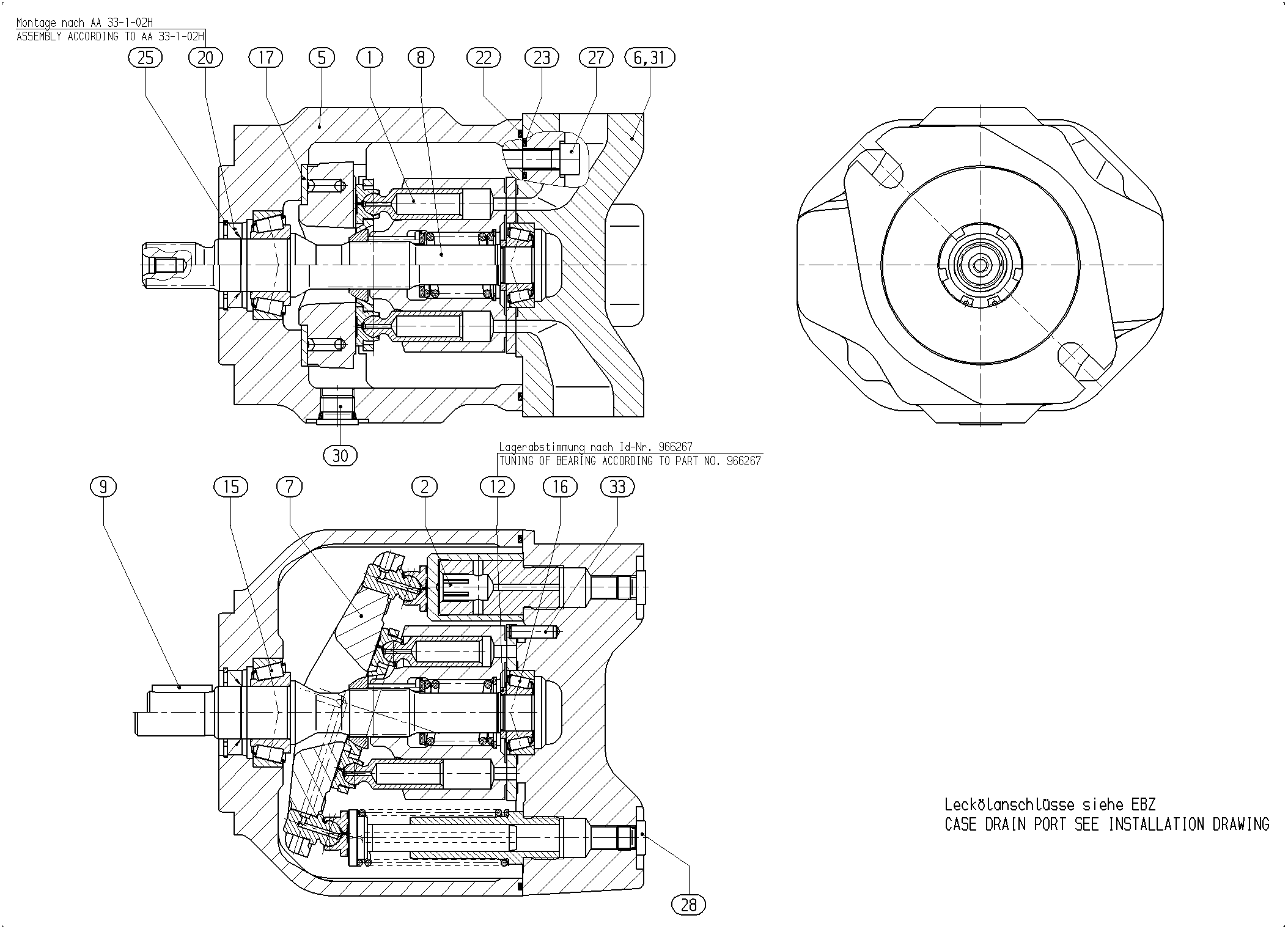 G A10VSO 18 OV /31L-PSA12N00 — Drawing