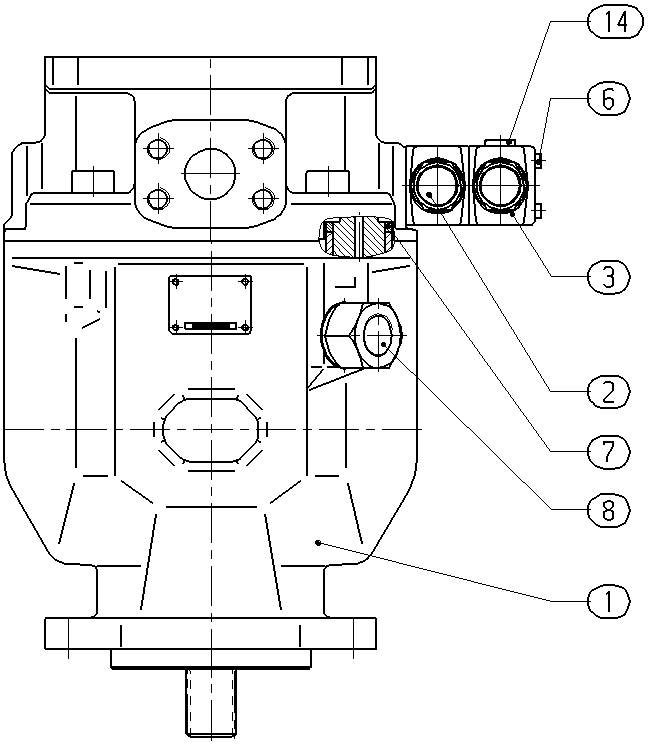 AH A10V O140 DFR1/31R-VQC12K68 -SO 52 — Drawing