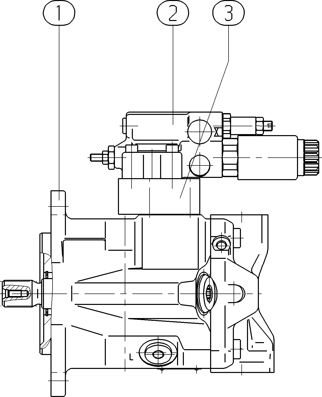 AL A10VNO 45ED 72/52R-VSC12N00T -S2357 — Drawing