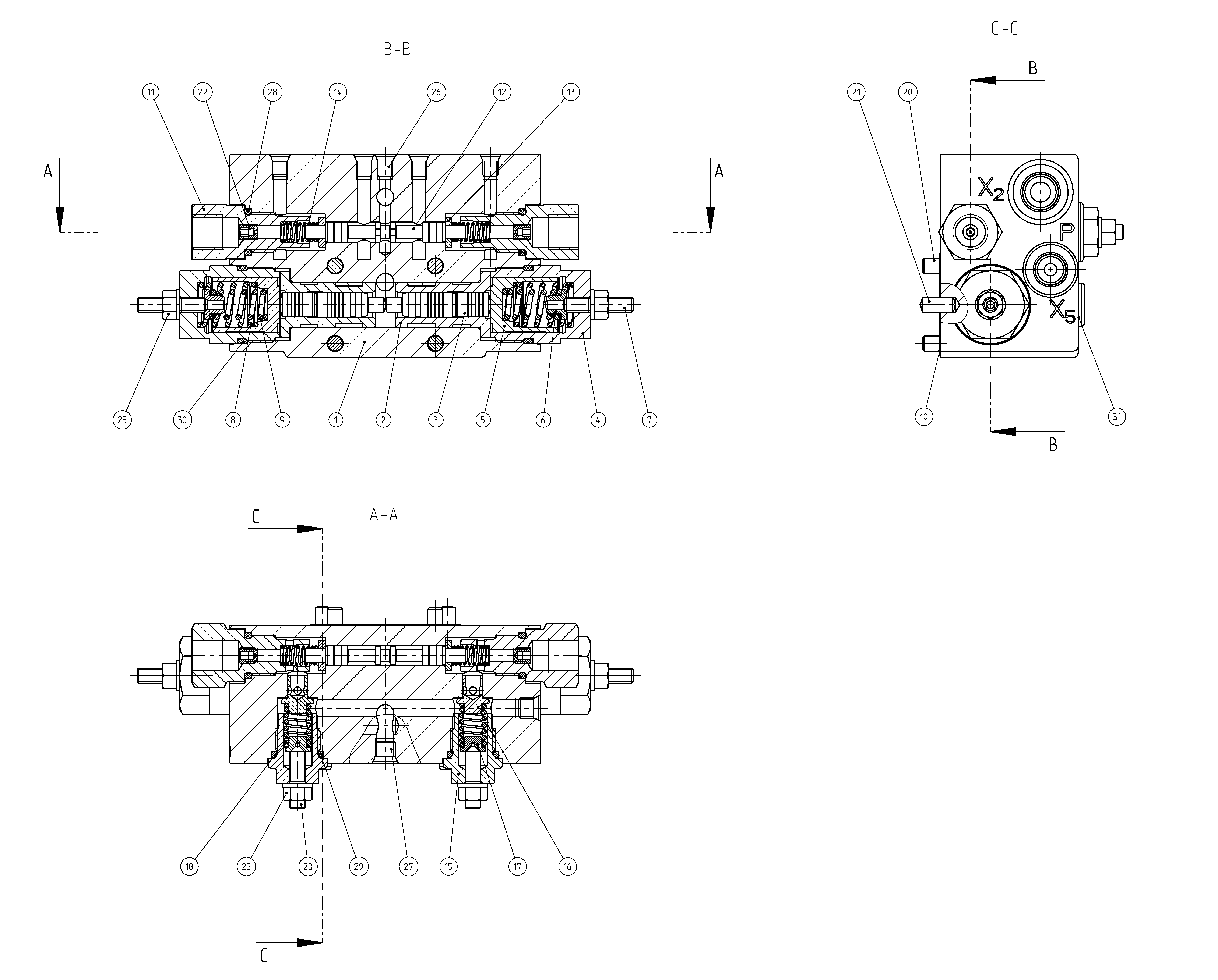 TORQUE-PRESSURE CONTROL VALVE — Drawing