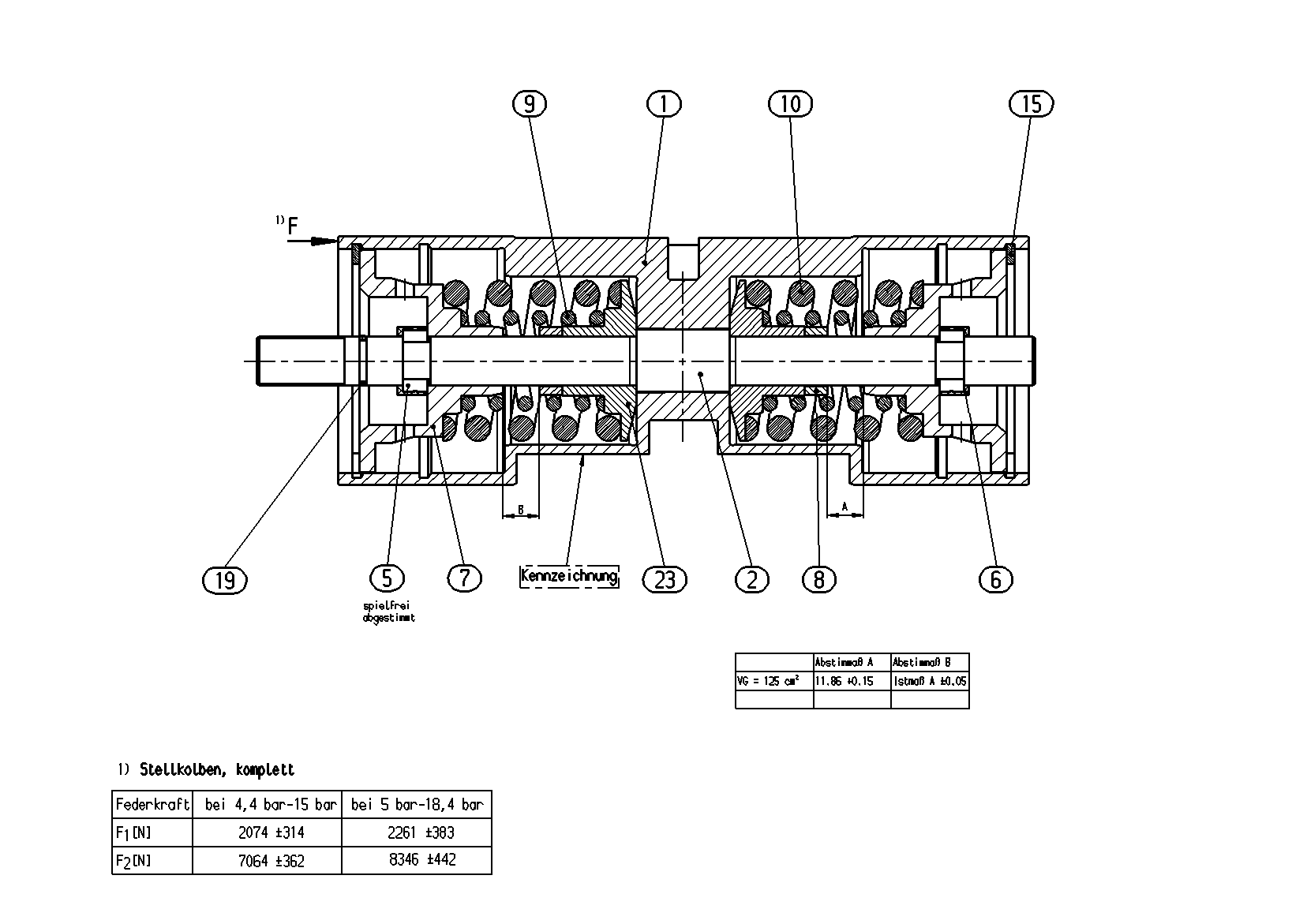 POSITIONING PISTON — Drawing
