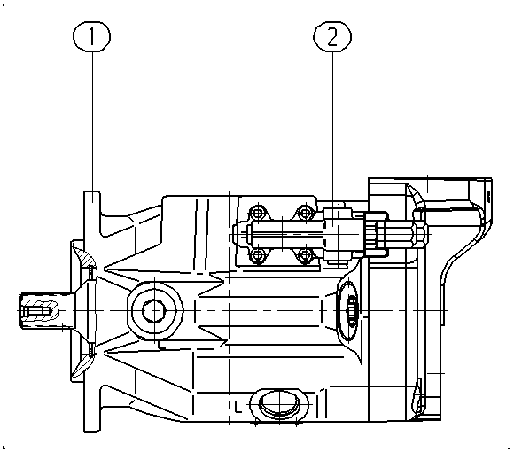 A A10V O 85 DFR1/52L-VQQ19N00 -S1772 — Drawing