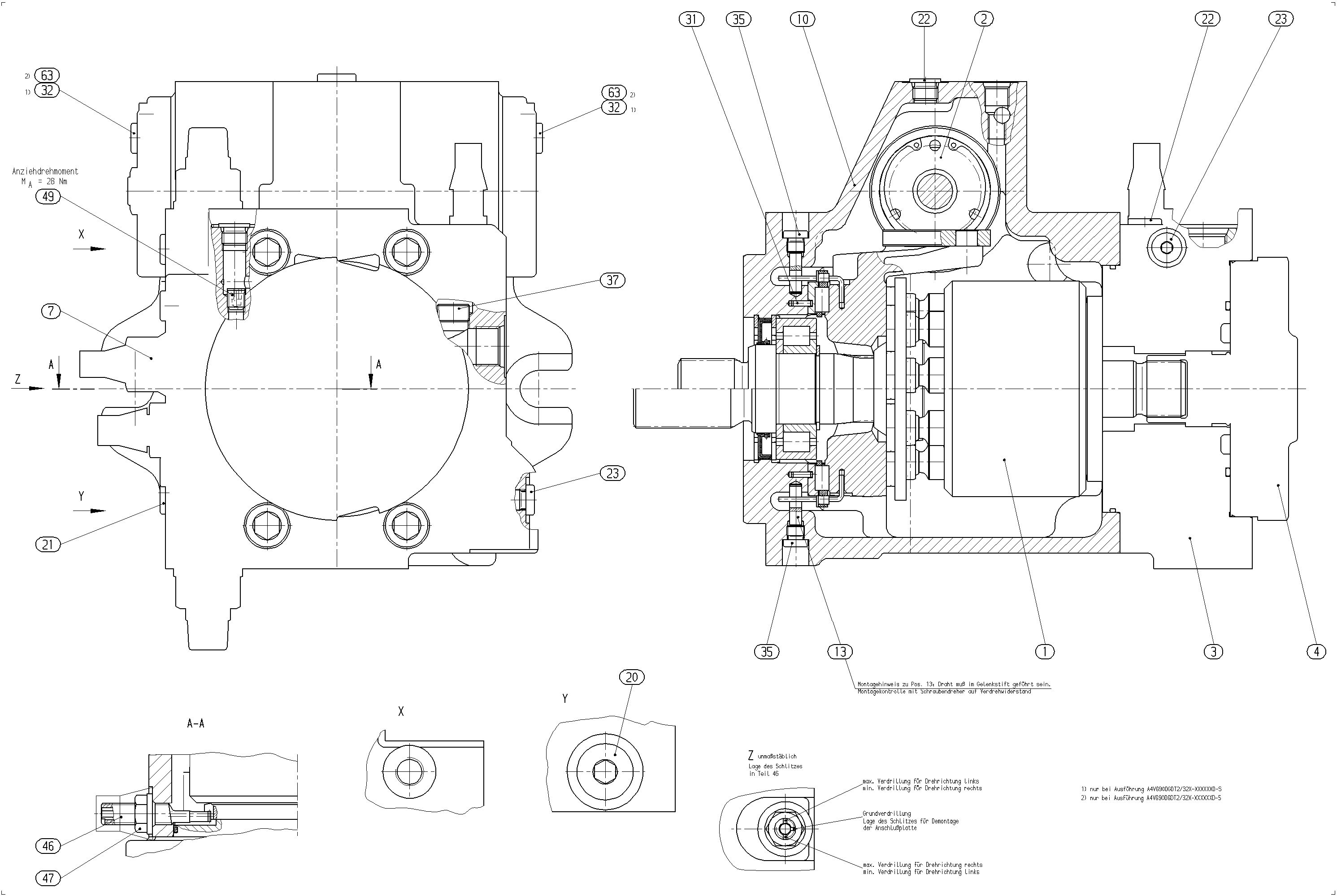 AA4VG90DGD3L/32R-NXFXXFXX1D-S — Drawing