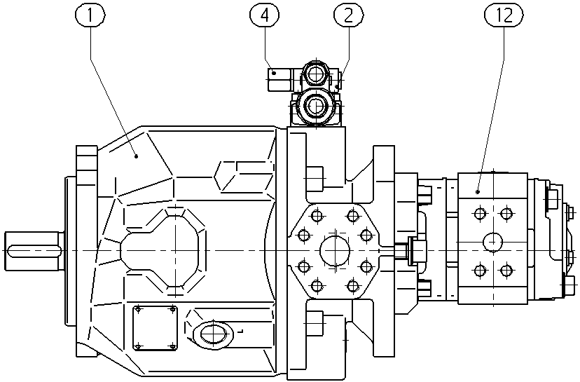 A A10VSO 71 DFR /31L-VPA12O90 — Drawing