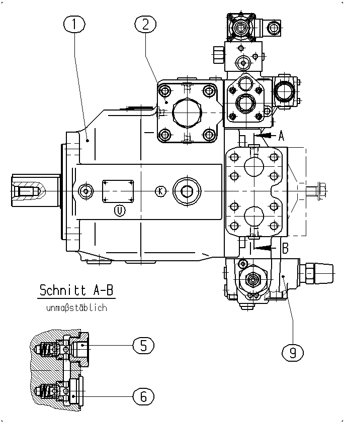 AXIAL-PISTON PUMP — Drawing
