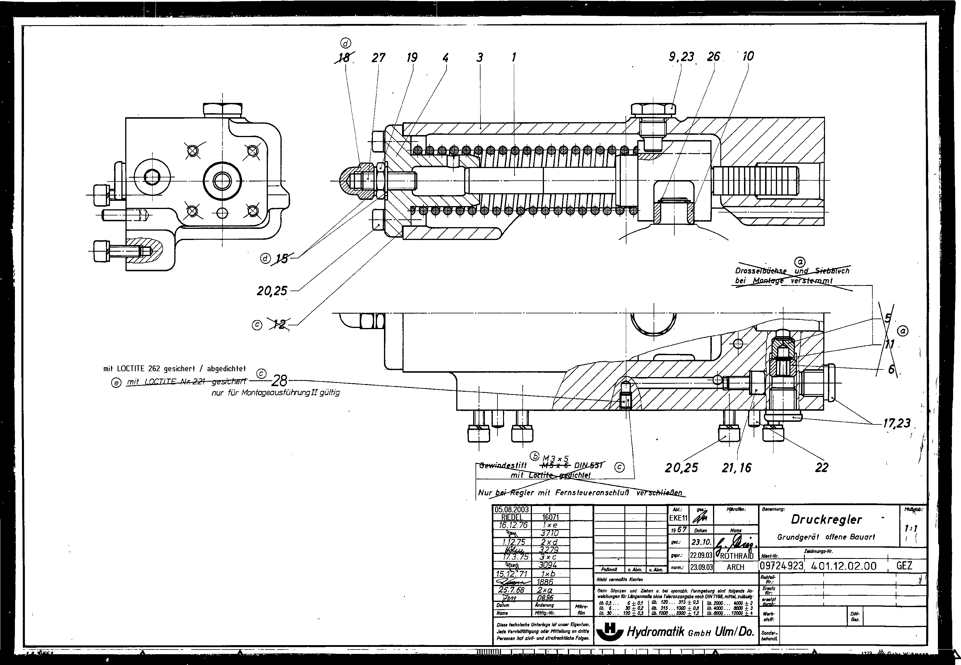 PRESSURE REGULATOR — Drawing