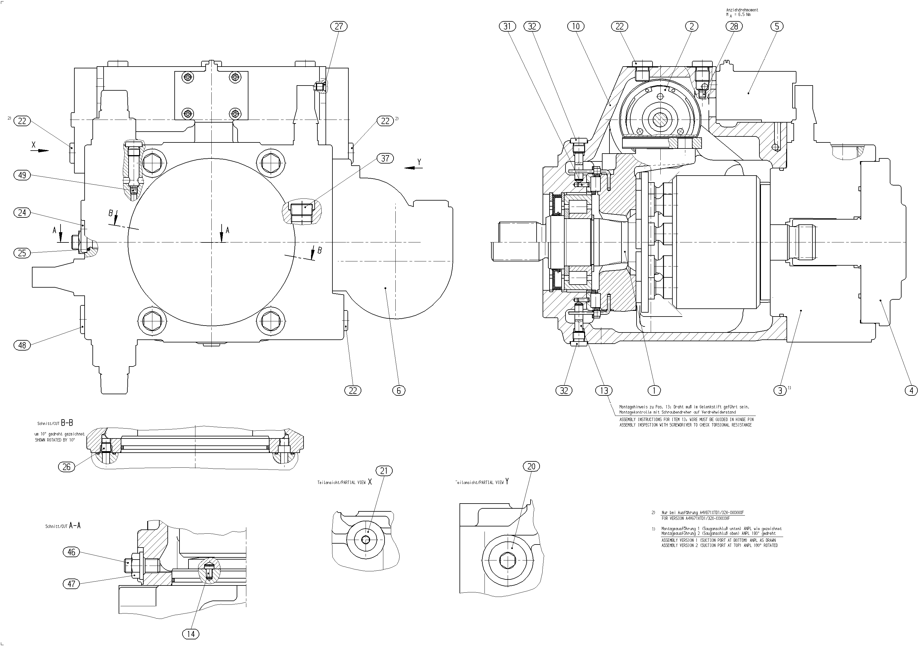A4VG71DWD1/32R-NSF02F011F — Drawing