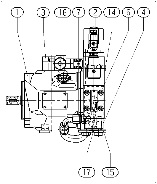 AXIAL-PISTON PUMP — Drawing