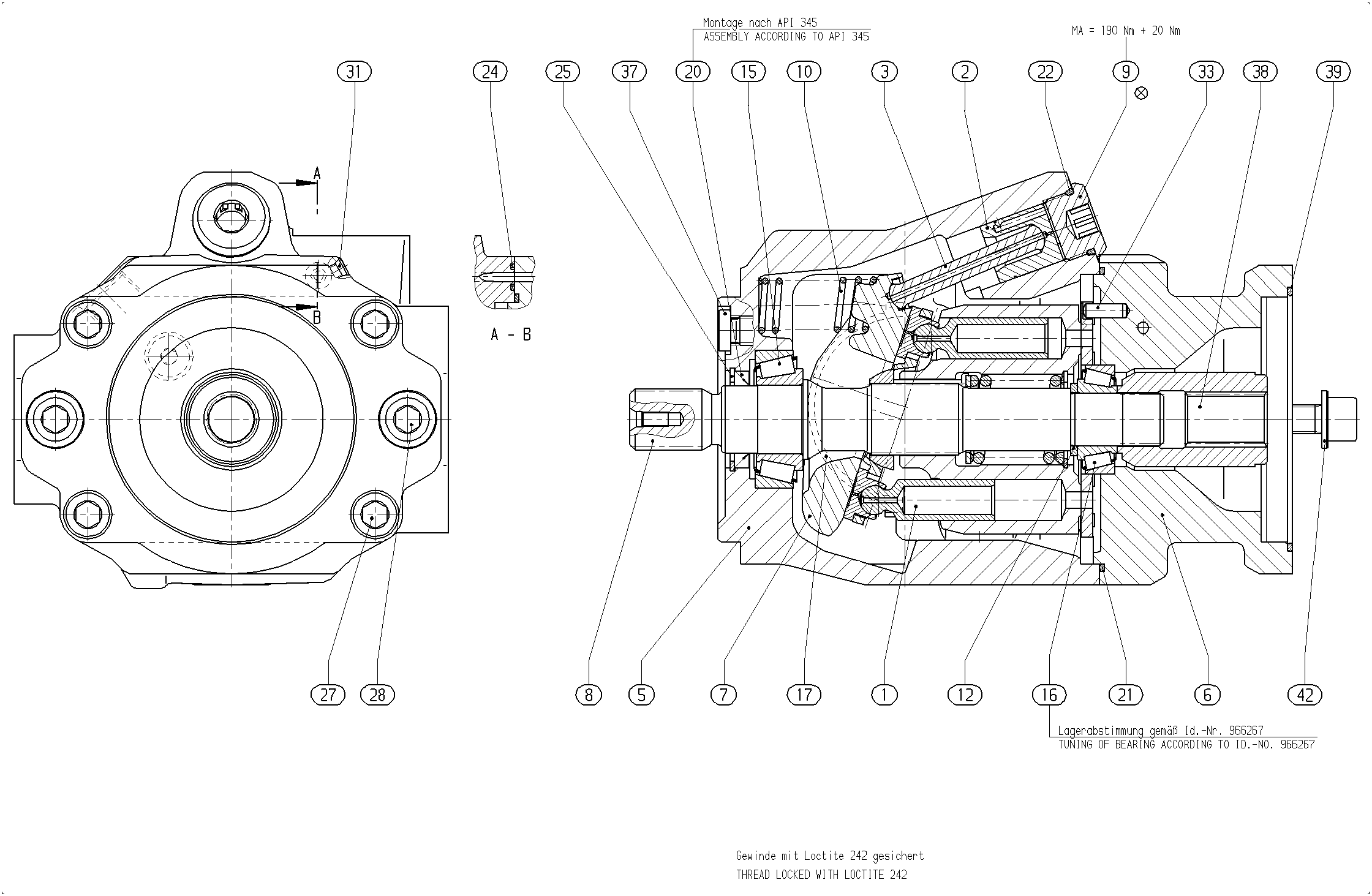 G A10V O 45 OV /52L-VSC62K52 -S1653 — Drawing