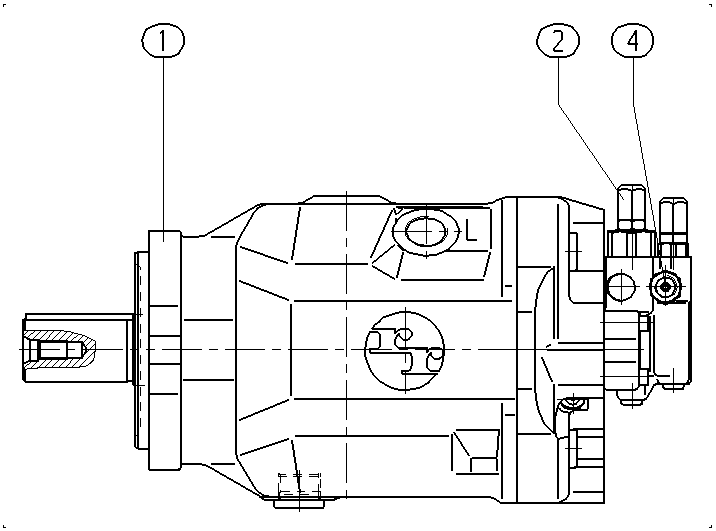 A A10VSO100 DRG /31R-PPA11N00 -SO 52 — Drawing