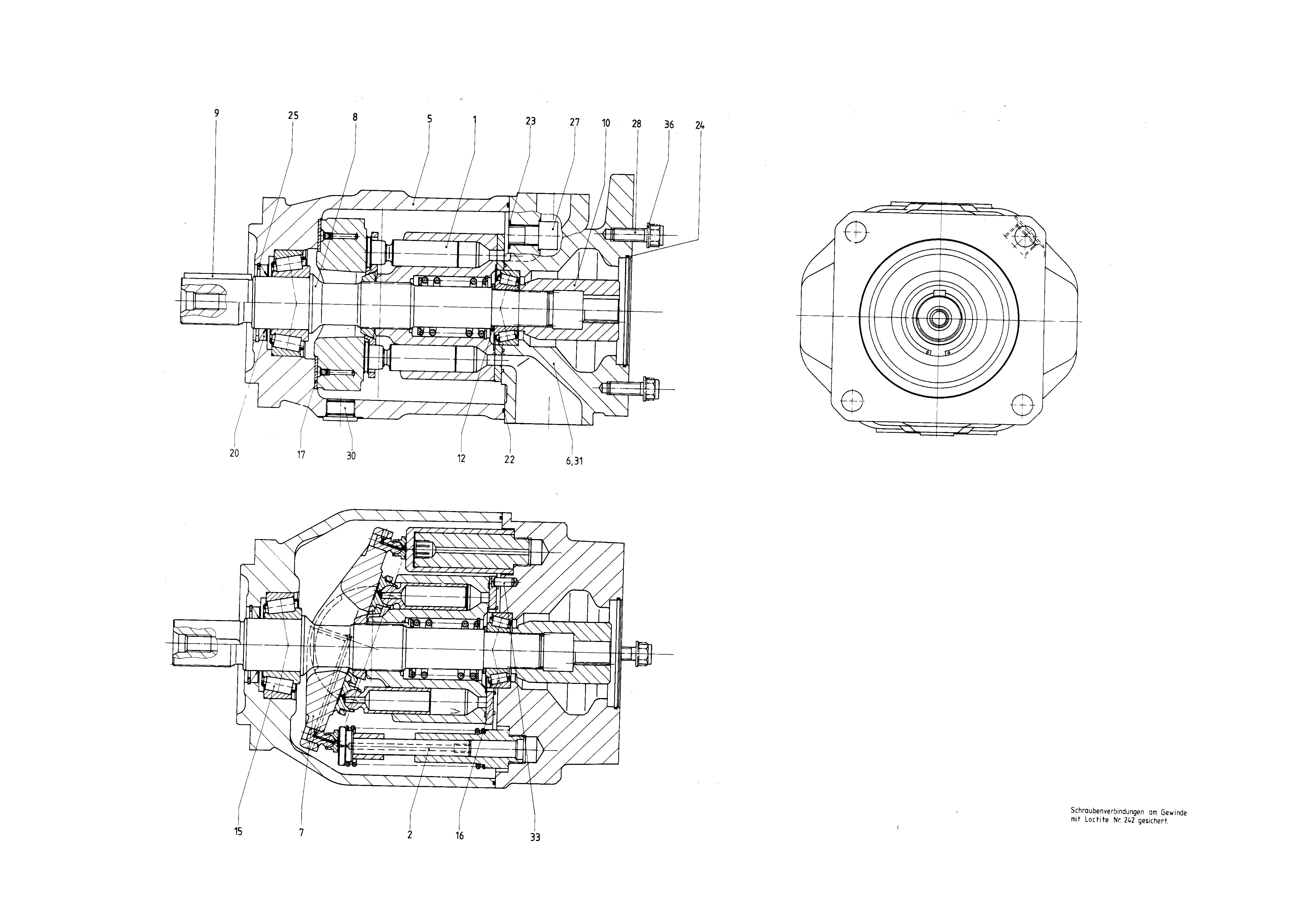 G A10V O140 OV /31L-VSD62K04 -S1093 — Drawing