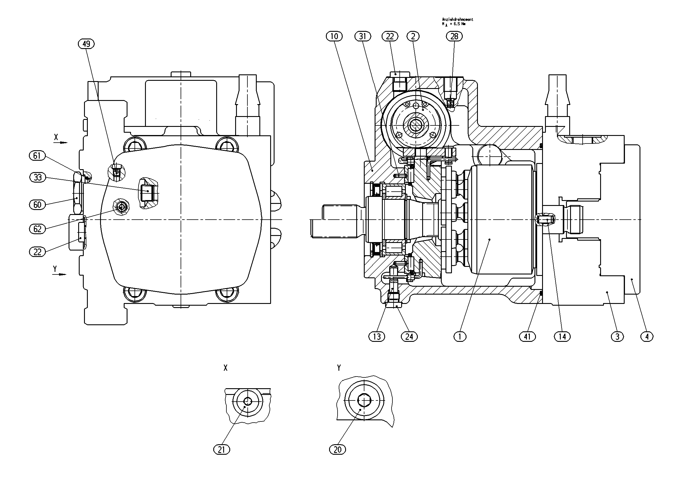 A10VG45DGD1/10R-NSC10F003D-S — Drawing